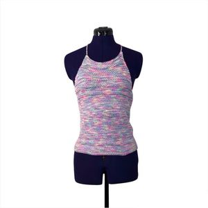 Urban Heritage Pink Purple Colorful Pom Top